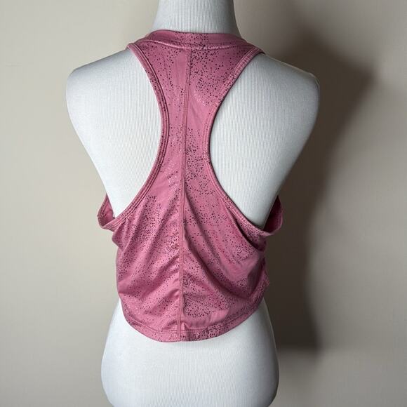 Nike Pink Metallic Cropped Training Tank - Picture 7 of 8